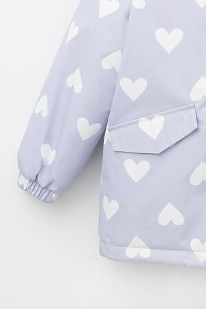 Куртка  CROCKID (Нежный лиловый,сердца) #969111