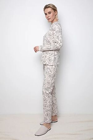 Пижама VERY NEAT (Бежевый,цветочный этюд) #969134