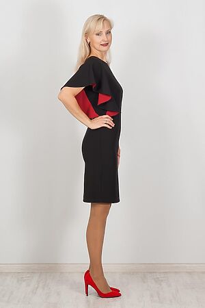 Платье BRASLAVA (Красный чёрный) 4787 #970090