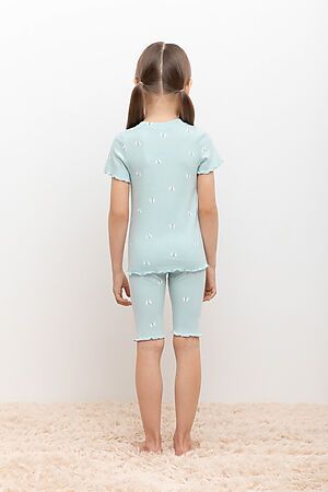 Пижама CROCKID (Голубой опал,бабочки) #972548