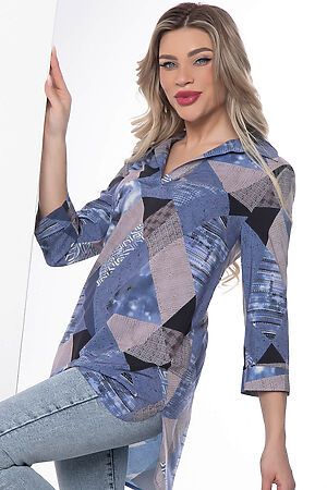 Рубашка LADY TAIGA (Синий) П8668 #973956