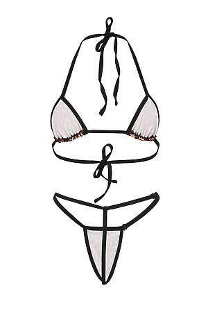 Комплект эротического белья "Леди Лилит" LE CABARET (Коричневый, черный, бежевый,) 305679 #974705