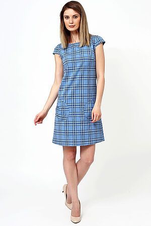 Платье F5 (light blue check) 181004 #97532