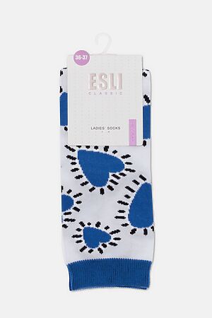 Носки ESLI (Белый-синий) #975535