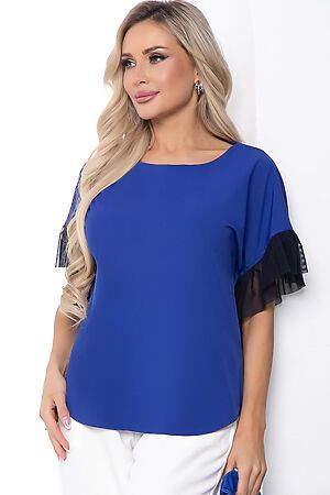 Блуза LADY TAIGA (Синяя) Б8656 #975627