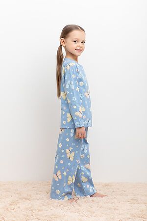 Пижама CROCKID (Небесный,бабочки) #975658