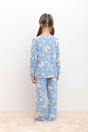 Пижама CROCKID (Небесный,бабочки) #975659