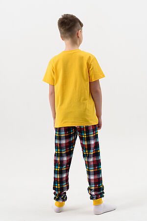 Пижама с брюками Киборг с коротким рукавом НАТАЛИ (Оранжевый) 47418 #978254