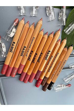 С28021 набор карандашей для губ 12шт НАТАЛИ (Ассорти) 47169 #978545