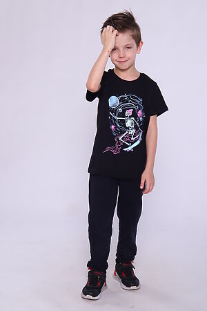 Детская футболка Д-10 НАТАЛИ (Черный) 47063 #978681