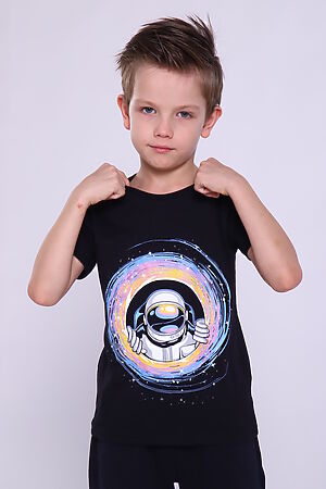 Детская футболка Д-5 НАТАЛИ (Черный) 47052 #978694