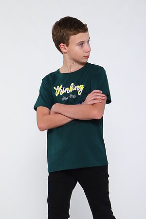 Детская футболка Д-3 НАТАЛИ (Темно-зеленый) 47043 #978705