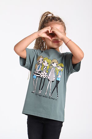 Детская футболка Д-1 НАТАЛИ (Зеленый) 47032 #978721