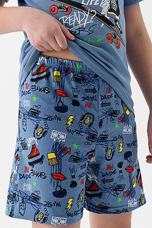 Пижама с шортами Пижама Роллер-спорт НАТАЛИ (Индиго) 46806 #978993
