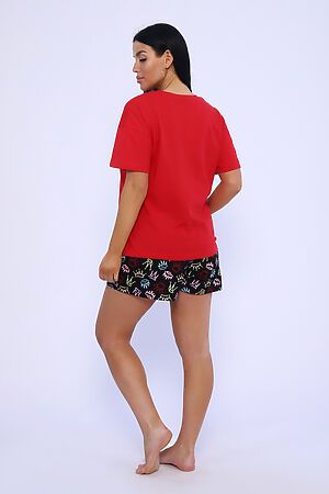 Пижама с шортами 71111 НАТАЛИ (Красный) 46659 #979162