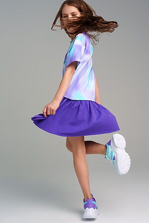 Платье PLAYTODAY (Фиолетовый,разноцветный) 12421129 #981076