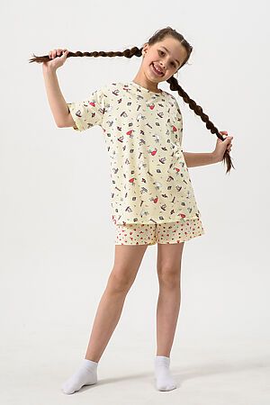 Пижама с шортами Потеха НАТАЛИ (Светло-желтый) 47864 #981413