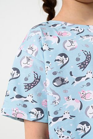 Пижама с шортами Потеха НАТАЛИ (Ментоловый кошки) 47864 #981415