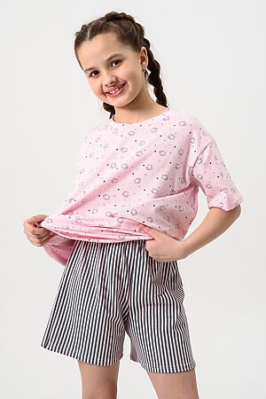Пижама с шортами Потеха НАТАЛИ (Розовый звезды) 47864 #981416