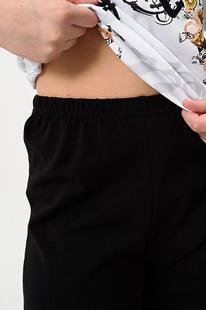 Детская пижама с брюками Краш короткий рукав НАТАЛИ (Белый/черный) 47858 #981419
