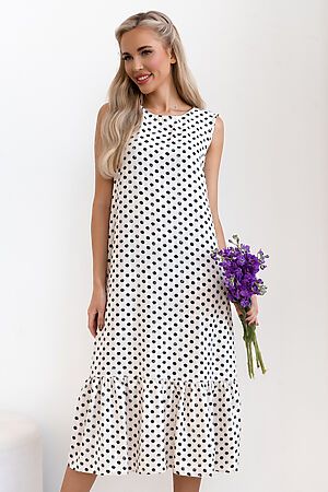 Платье OPEN-STYLE (Белый/черный) 6168 #982355