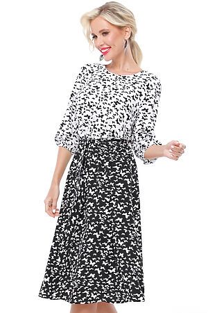 Платье DSTREND (Чёрно-белый) П-4471 #982625