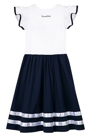 Платье PLAYTODAY (Белый,Тёмно-синий) 12441161 #983249