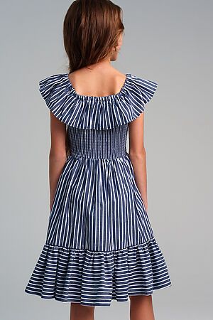 Платье PLAYTODAY (Тёмно-синий,Белый) 12421618 #983255