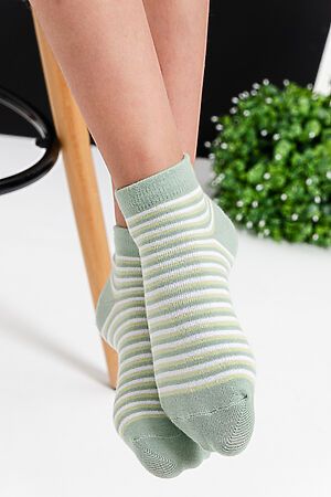 Детские носки стандарт Полосочка комплект 3 пары НАТАЛИ (Олива) 47803 #985302