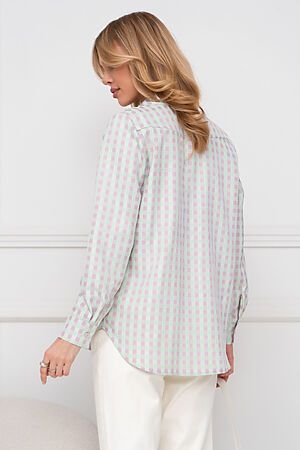 Рубашка OPEN-STYLE (Розовый/салатный) 5719 #985565
