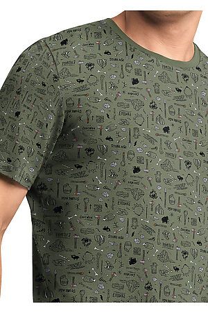 Костюм (шорты+футболка) CLEVER (Т.зелёный/чёрный) MHP431013 #987343
