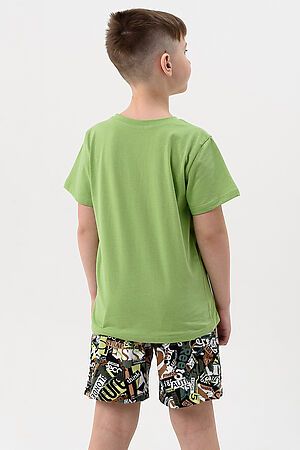 Пижама с шортами Носорог детская короткий рукав НАТАЛИ (Хаки) 48388 #987696