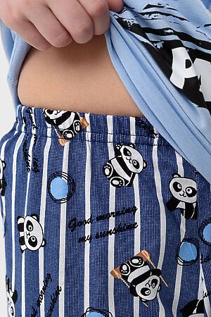 Пижама с шортами Медведь детская короткий рукав НАТАЛИ (Голубой) 48387 #987697