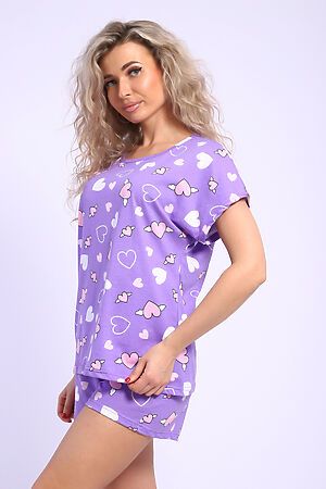 Пижама с шортами 13176 НАТАЛИ (Сиреневый) 47921 #989397