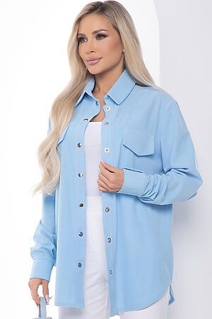Рубашка LADY TAIGA (Голубая) Б10051 #989493