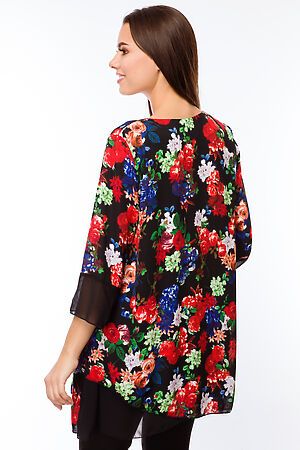 Блузка FIFTYPATES (Черный/цветы) 4-501 #99225