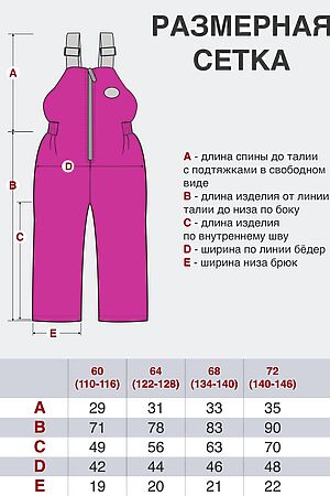 Полукомбинезон УТЁНОК (Розовый) 60-013 малина #998153