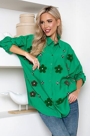 Рубашка OPEN-STYLE (Зеленый) 6203 #999254