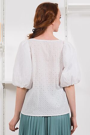 Блуза BRASLAVA (Белый с вышивкой / белый) 4124 #999301