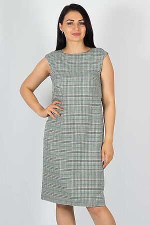 Платье BRASLAVA (Зелёный клетка) 4818 #999567
