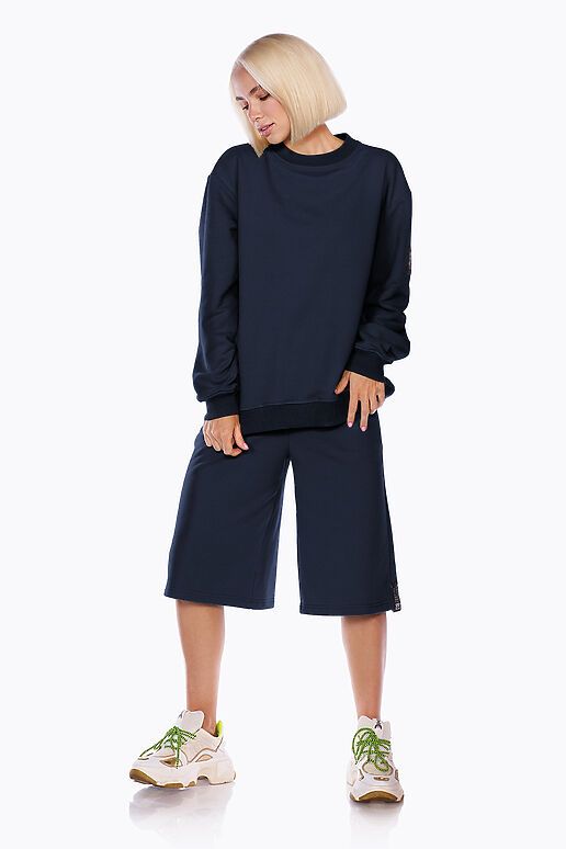 Свитшот EZANNA (Темно-синий) W1Sv207F3 #1095041 фото 2