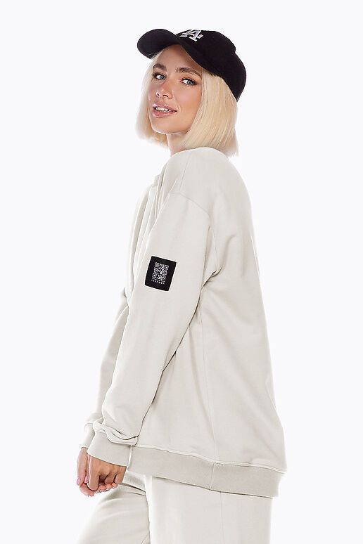 Костюм (Шорты+Свитшот) EZANNA (Жемчужный) W1Ks197F3 #1095049 фото 2