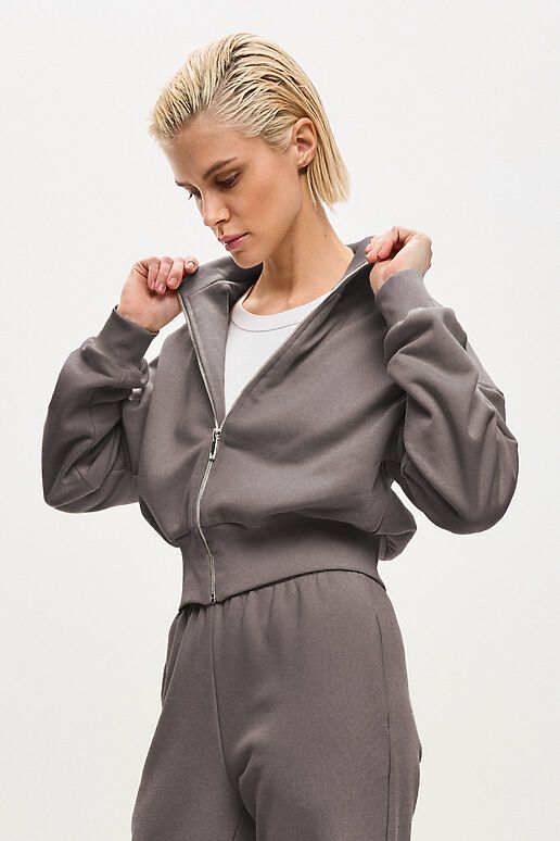 Костюм (Брюки+Толстовка) EZANNA (Мокрый асфальт) W1Ks385F3 #1095935 фото 3