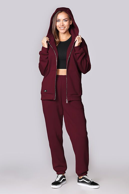 Толстовка EZANNA (Бургунди) W1To284F4 #1188308 фото 2