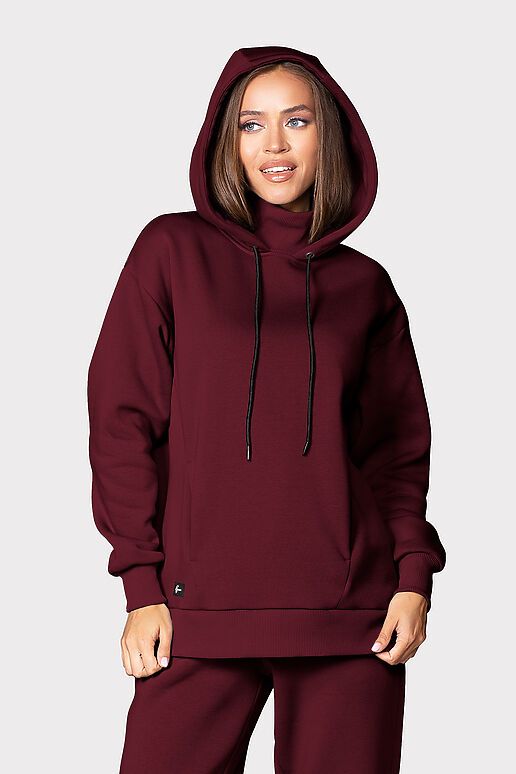 Костюм (Брюки+Худи) EZANNA (Бургунди) W1Ks785F4 #1220169 фото 2