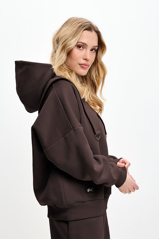 Костюм (Брюки+Свитшот+Капор) EZANNA (Моро) W1Ks407F4 #1227202 фото 5