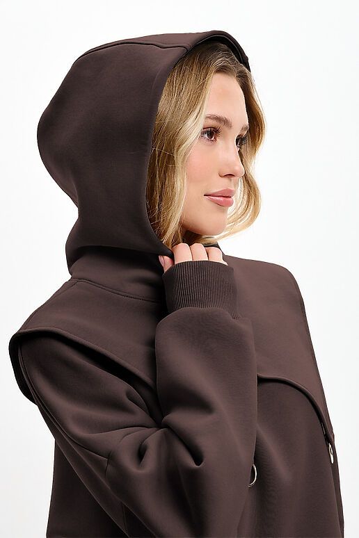 Костюм (Брюки+Свитшот+Капор) EZANNA (Моро) W1Ks407F4 #1227202 фото 8