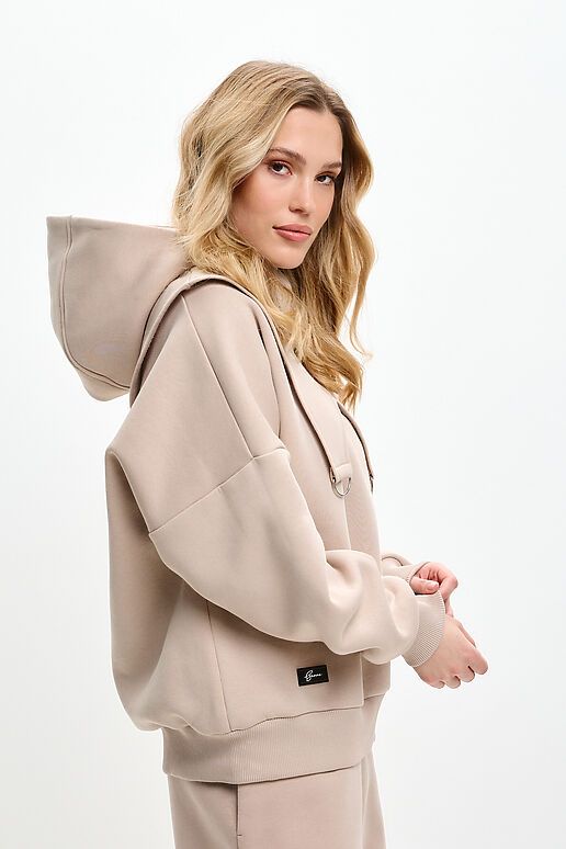 Костюм (Брюки+Свитшот+Капор) EZANNA (Какао) W1Ks407F4 #1227203 фото 3