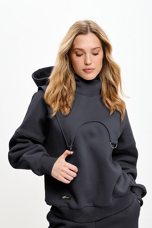 Костюм (Брюки+Свитшот+Капор) EZANNA (Фуме) W1Ks407F4 #1227204 фото 3