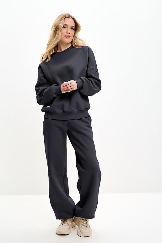 Костюм (Брюки+Свитшот+Капор) EZANNA (Фуме) W1Ks407F4 #1227204 фото 2